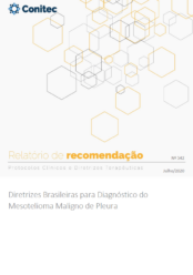 Diretrizes Brasileiras para Diagnóstico do Mesotelioma Maligno de Pleura